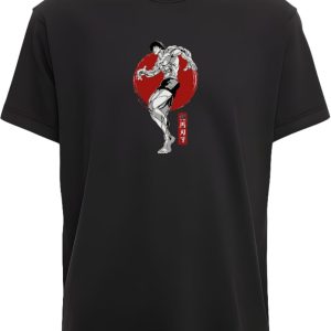 Crimson Strike Oversized Tee by KloZZet – bold oversized streetwear T-shirt with premium cotton and striking graphic design.